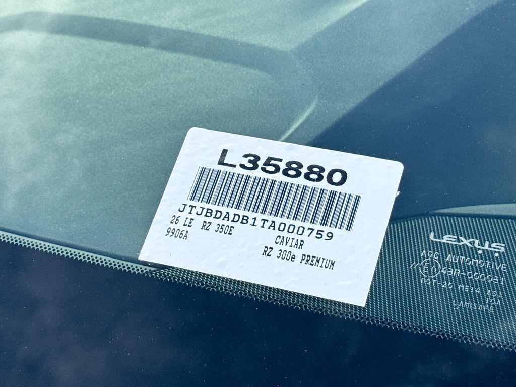 new 2026 Lexus RZ 350e car, priced at $53,670