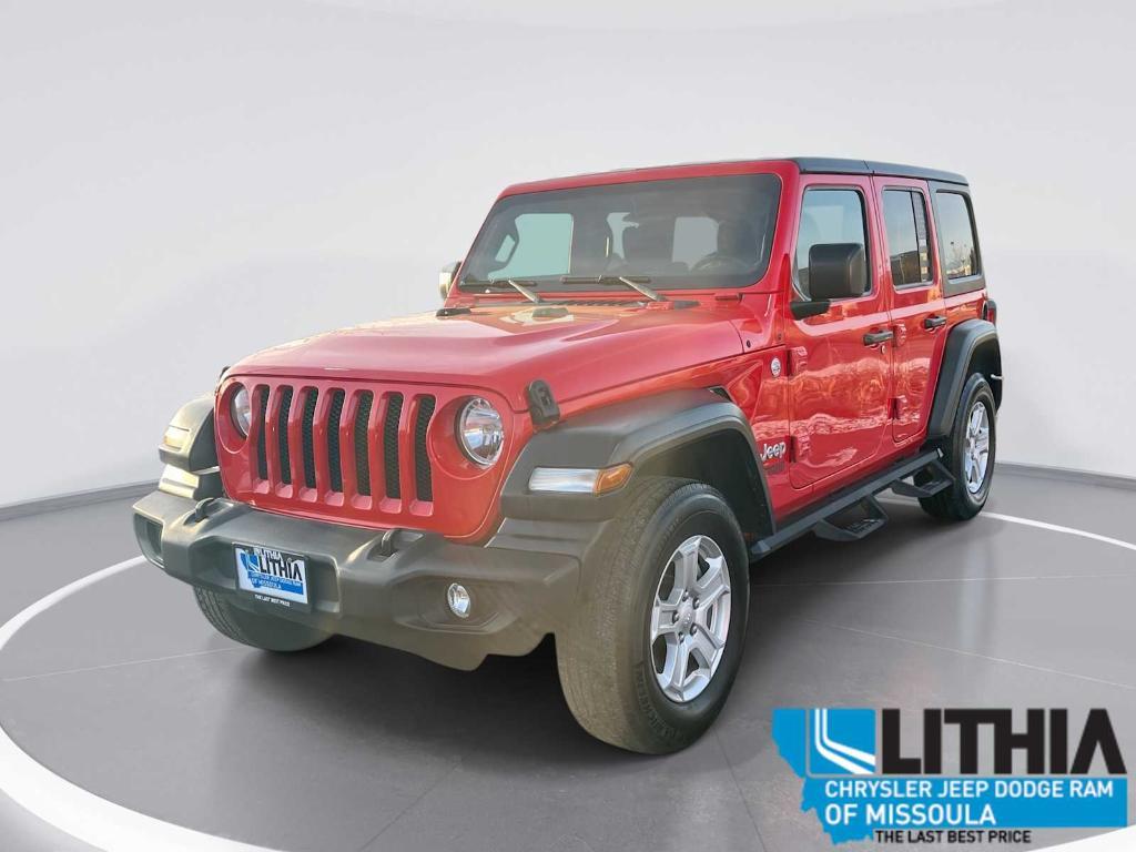 used 2021 Jeep Wrangler Unlimited car, priced at $19,500