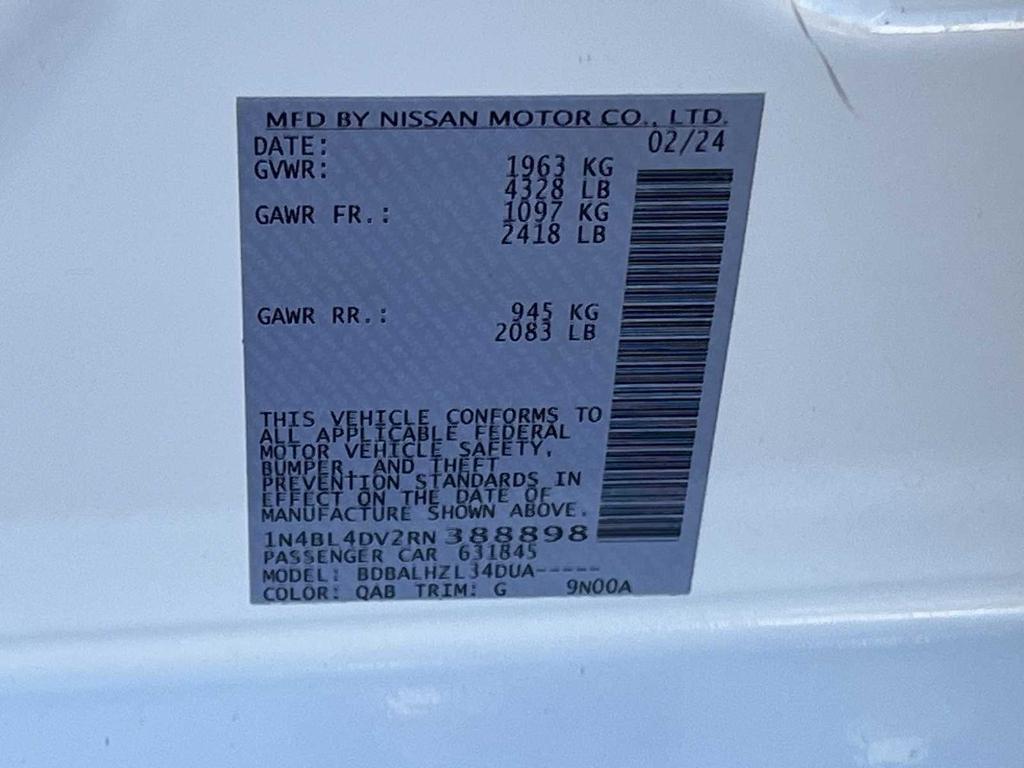 used 2024 Nissan Altima car, priced at $19,258