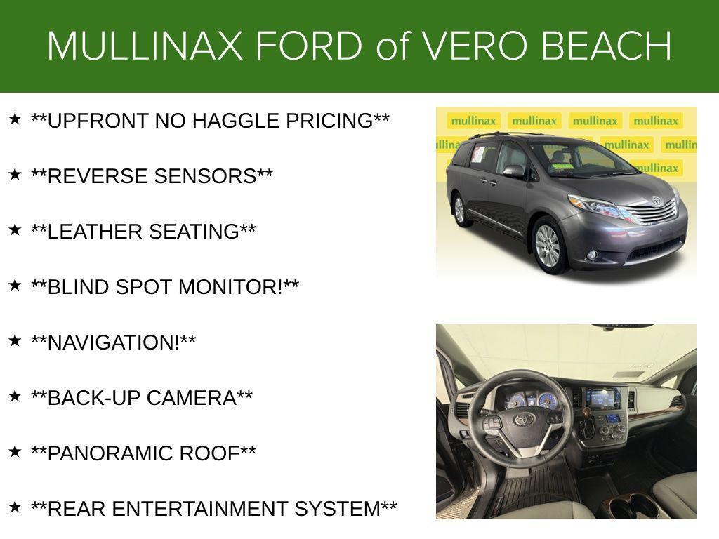 used 2017 Toyota Sienna car, priced at $19,500