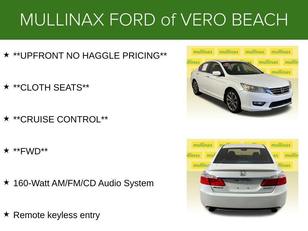 used 2013 Honda Accord car, priced at $7,000