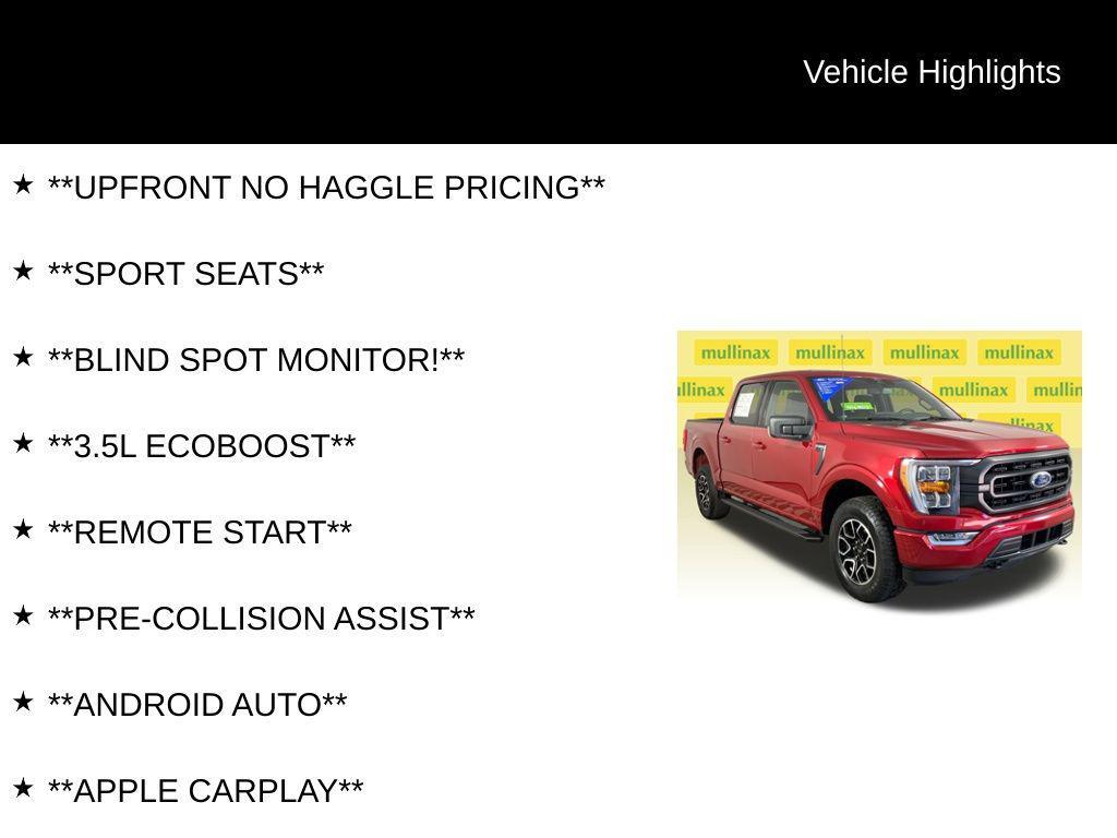 used 2022 Ford F-150 car, priced at $39,400