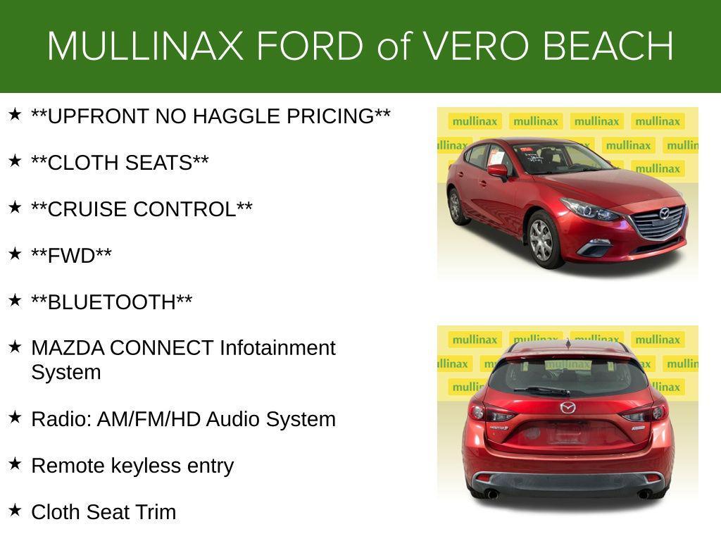 used 2015 Mazda Mazda3 car, priced at $7,000