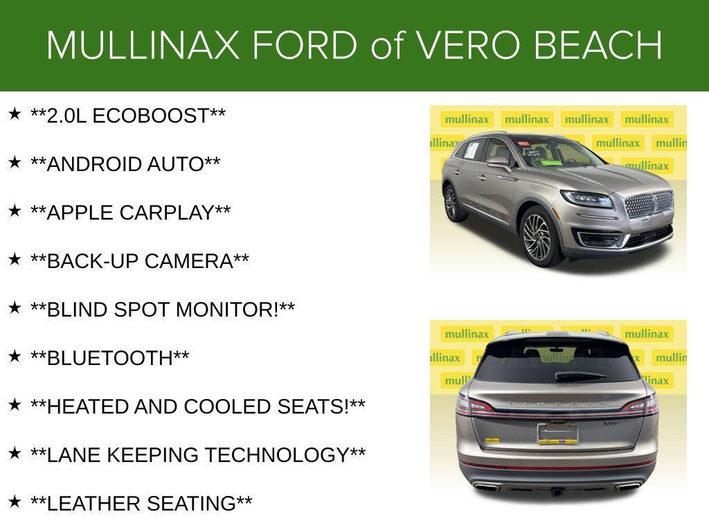 used 2019 Lincoln Nautilus car, priced at $19,500