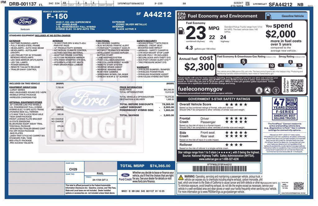 used 2025 Ford F-150 car, priced at $61,900