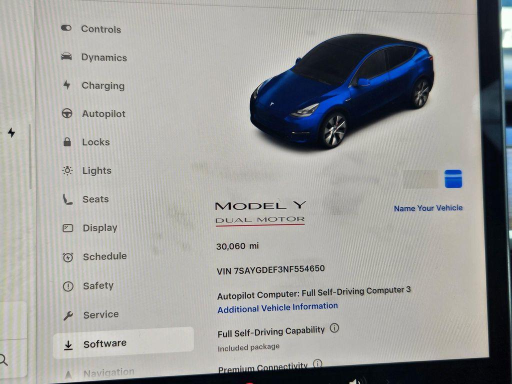 used 2022 Tesla Model Y car, priced at $33,745