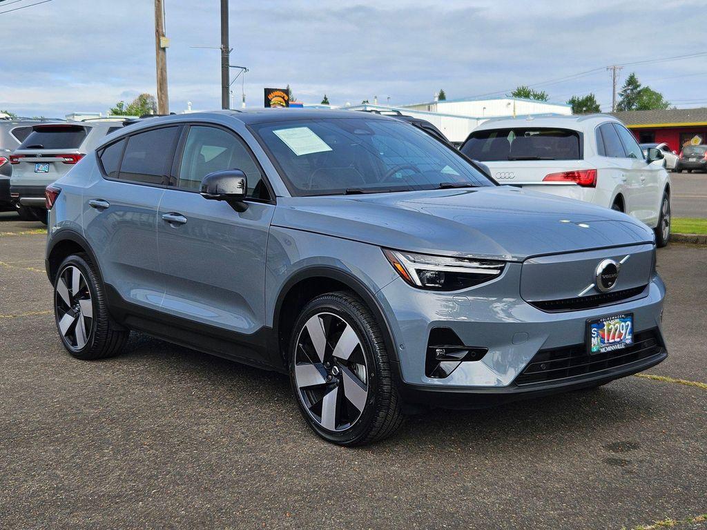 used 2023 Volvo C40 Recharge Pure Electric car, priced at $27,880