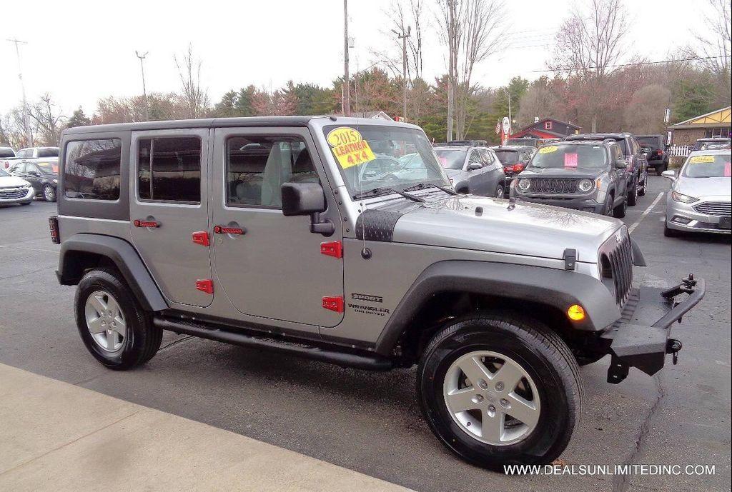 used 2015 Jeep Wrangler Unlimited car, priced at $13,988