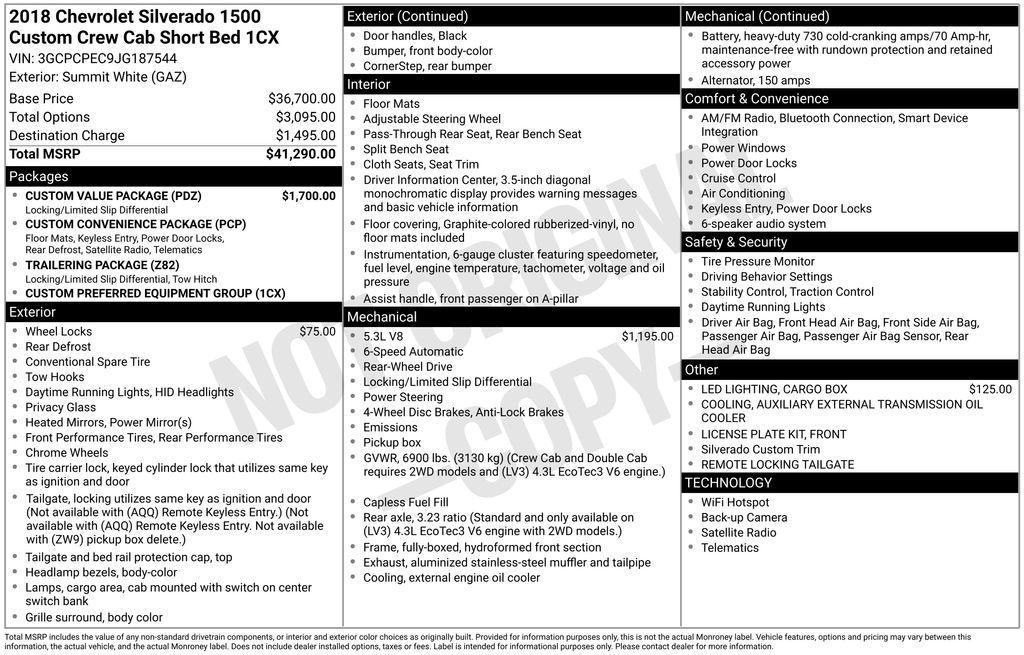 used 2018 Chevrolet Silverado 1500 car, priced at $22,000