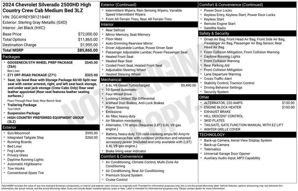 used 2024 Chevrolet Silverado 2500 car, priced at $69,900