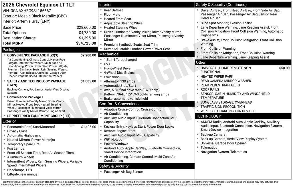 used 2025 Chevrolet Equinox car, priced at $25,750