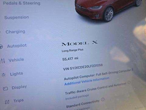 used 2020 Tesla Model X car, priced at $38,998