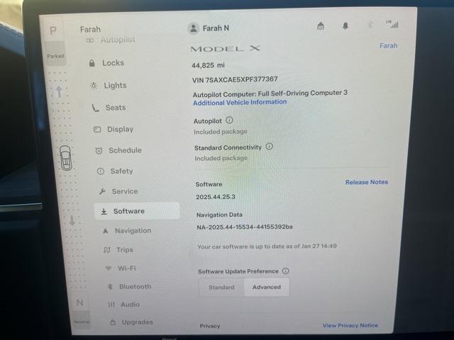 used 2023 Tesla Model X car, priced at $54,399