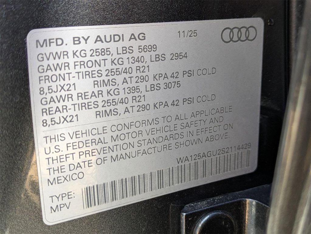 new 2025 Audi SQ5 car, priced at $71,290