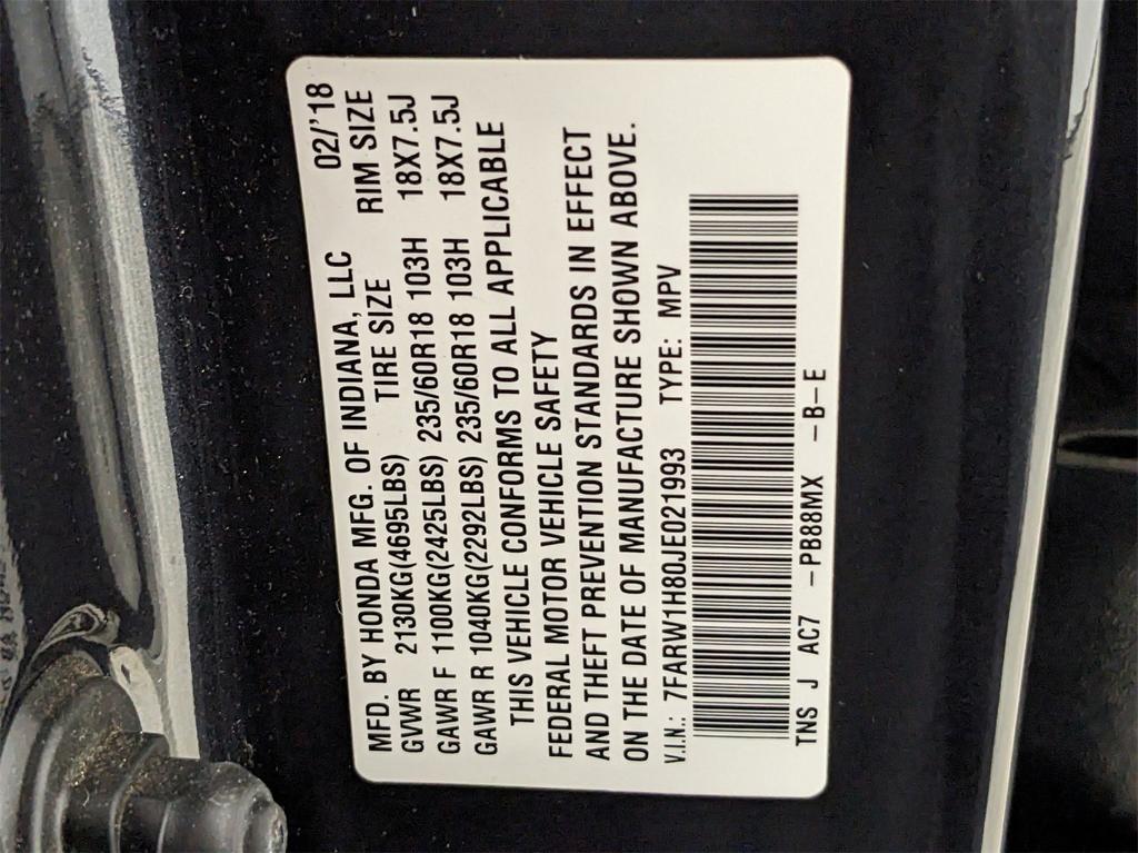 used 2018 Honda CR-V car, priced at $18,500