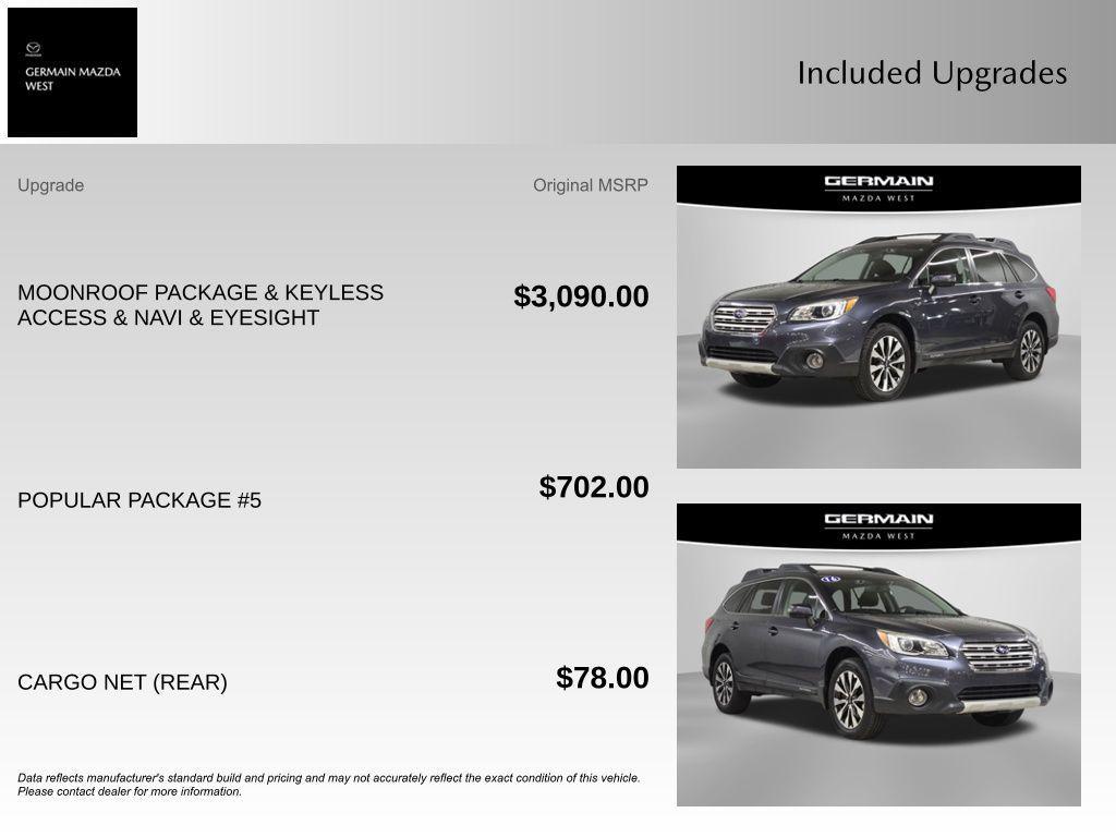 used 2016 Subaru Outback car, priced at $13,948