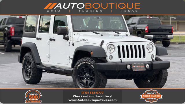 used 2017 Jeep Wrangler Unlimited car, priced at $15,600