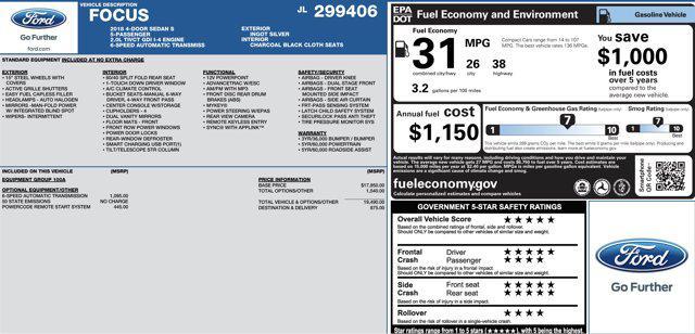 used 2018 Ford Focus car, priced at $8,700