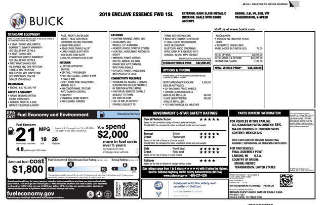 used 2019 Buick Enclave car, priced at $17,600