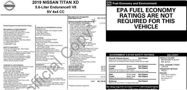 used 2019 Nissan Titan XD car
