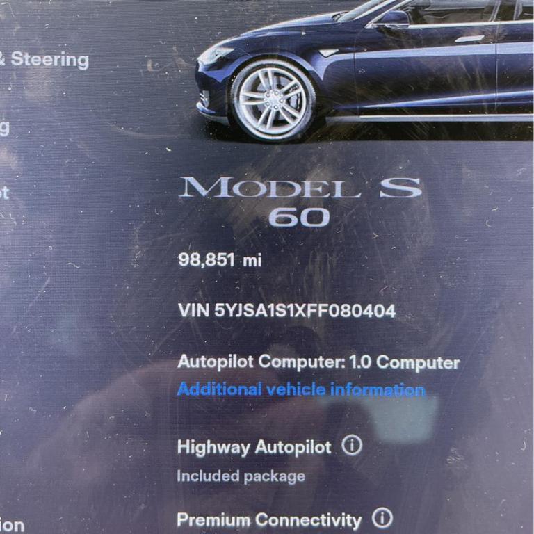 used 2015 Tesla Model S car, priced at $15,495