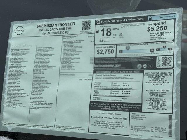 new 2026 Nissan Frontier car