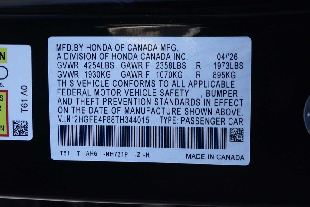 new 2026 Honda Civic Hybrid car, priced at $30,489