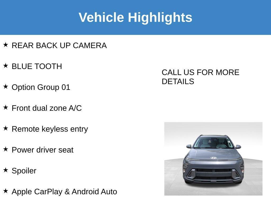 used 2024 Hyundai Kona car, priced at $21,500