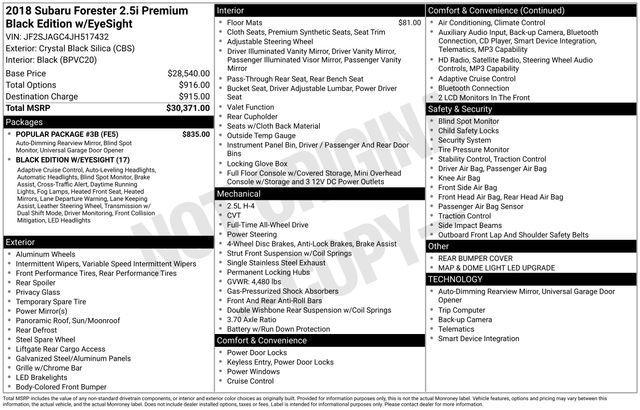 used 2018 Subaru Forester car, priced at $17,998