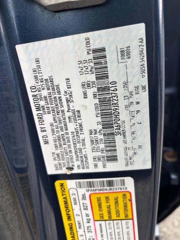 used 2018 Ford Fusion car, priced at $11,995