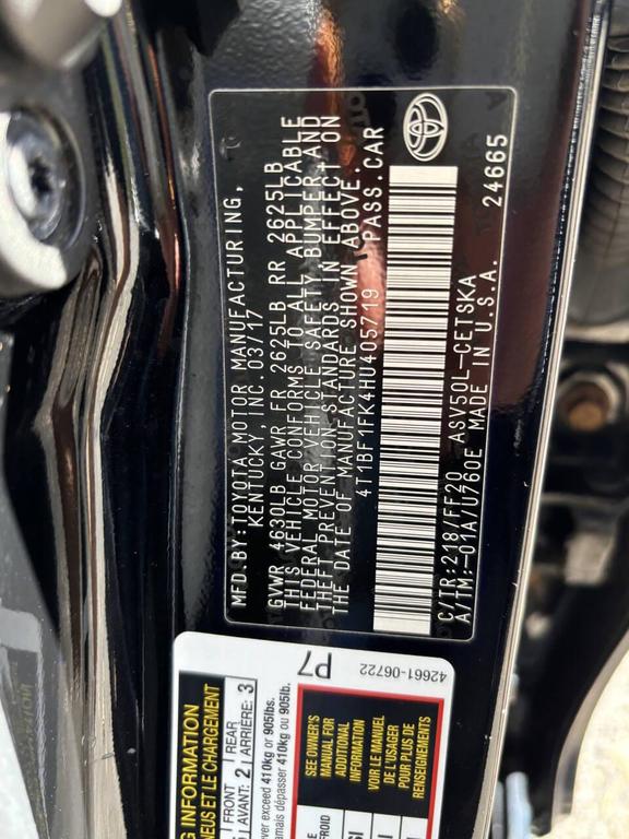 used 2017 Toyota Camry car, priced at $12,995