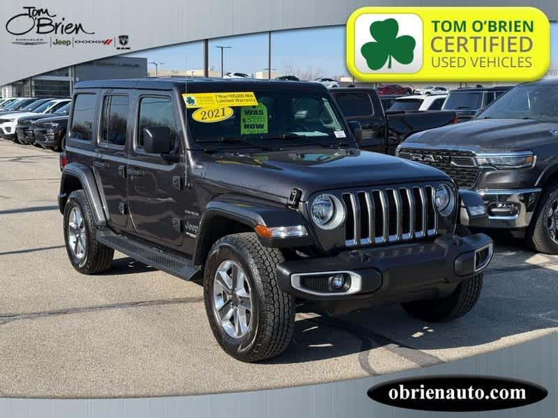 used 2021 Jeep Wrangler Unlimited car, priced at $32,118