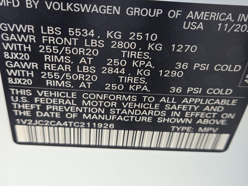 new 2026 Volkswagen Atlas Cross Sport car, priced at $41,092