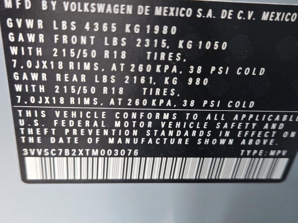 new 2026 Volkswagen Taos car, priced at $28,996