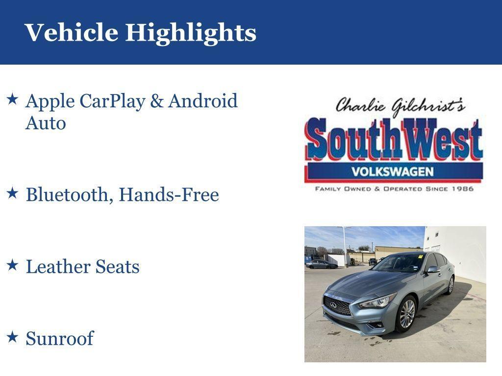 used 2020 INFINITI Q50 car, priced at $19,895