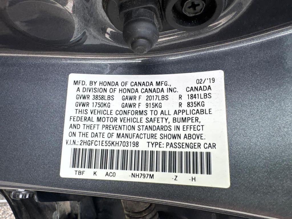 used 2019 Honda Civic Si car, priced at $22,999