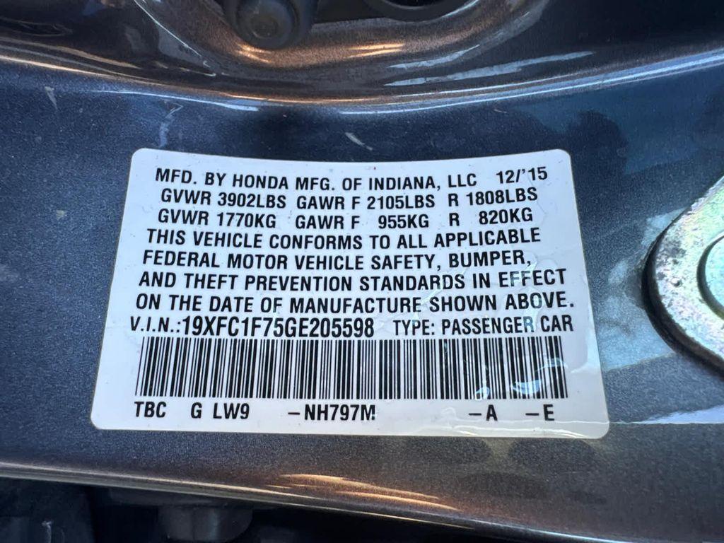 used 2016 Honda Civic car, priced at $14,999