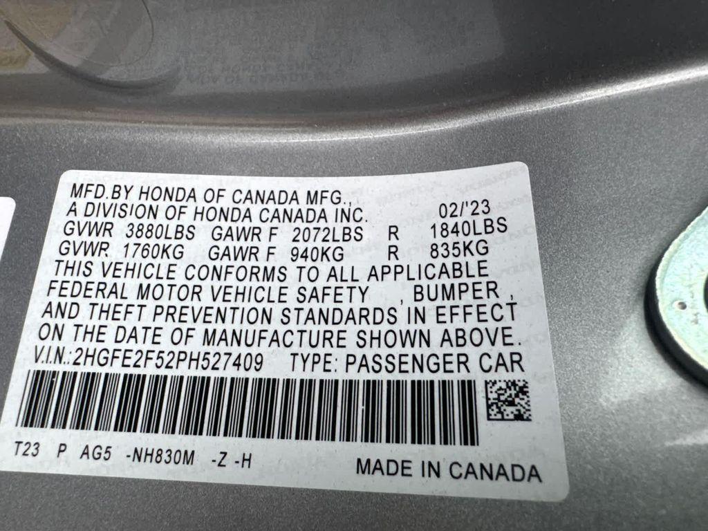 used 2023 Honda Civic car, priced at $24,999