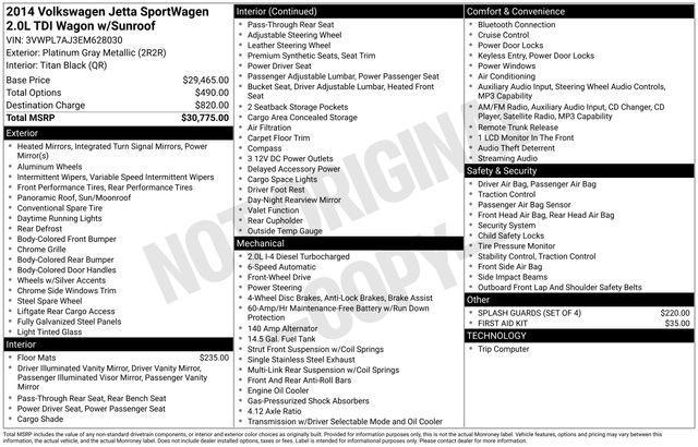 used 2014 Volkswagen Jetta SportWagen car, priced at $8,995