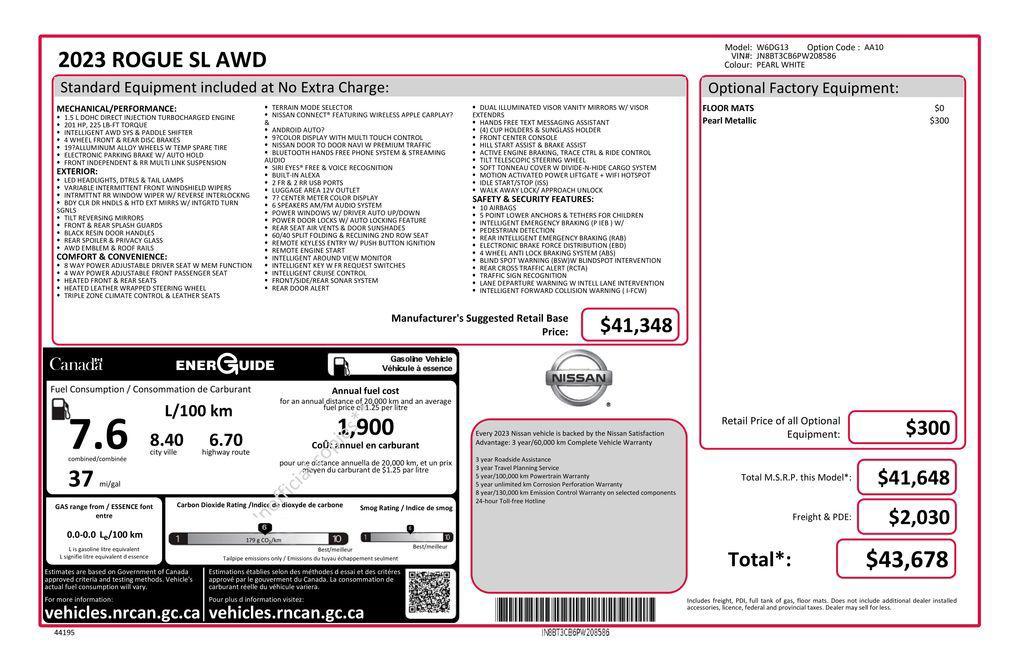 used 2023 Nissan Rogue car, priced at $28,399