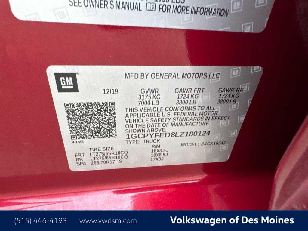 used 2020 Chevrolet Silverado 1500 car, priced at $25,499