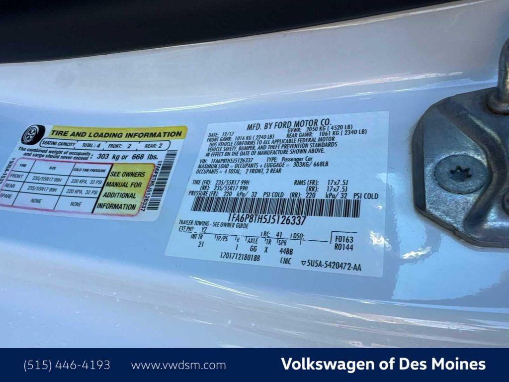 used 2018 Ford Mustang car, priced at $14,998