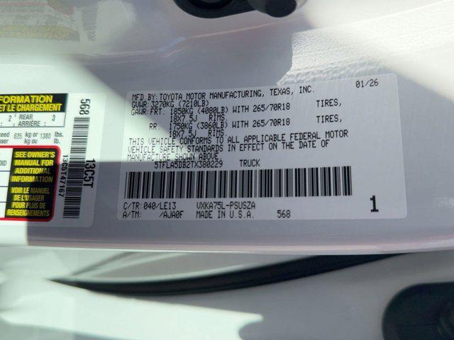 new 2026 Toyota Tundra car, priced at $61,561