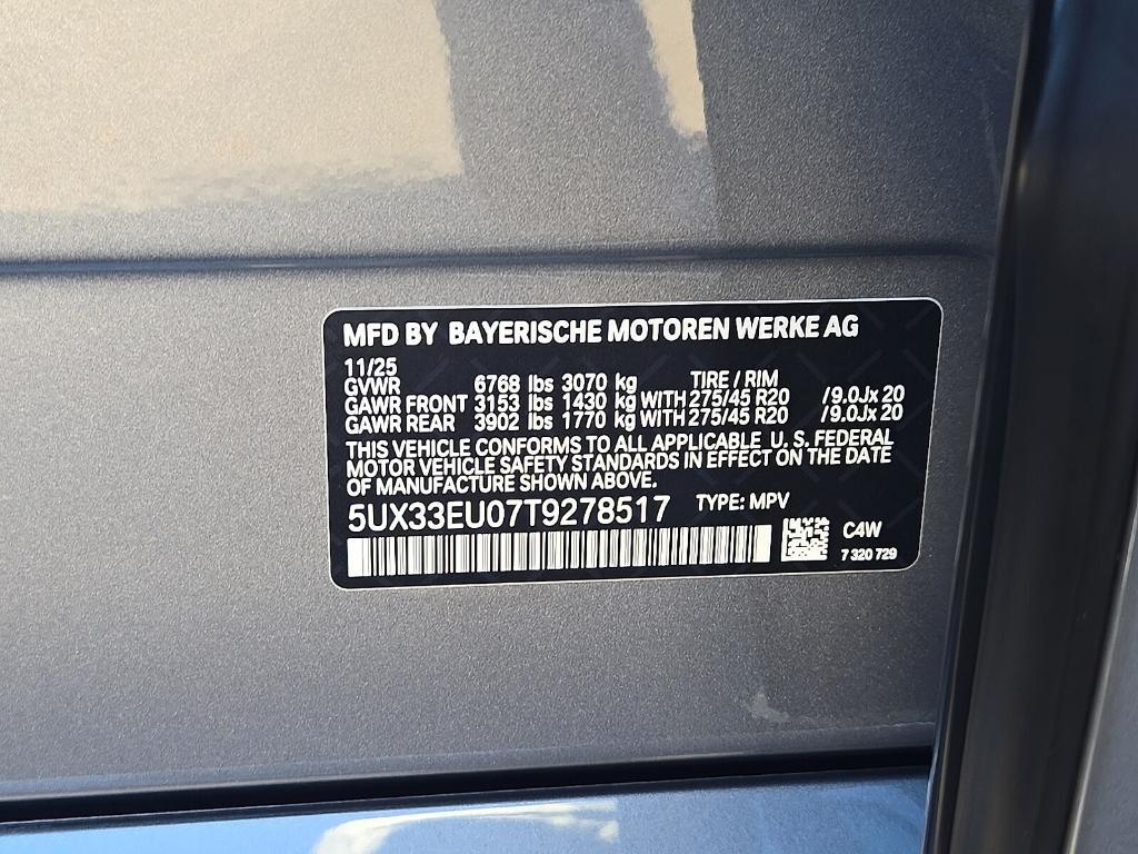 new 2026 BMW X5 car, priced at $100,725