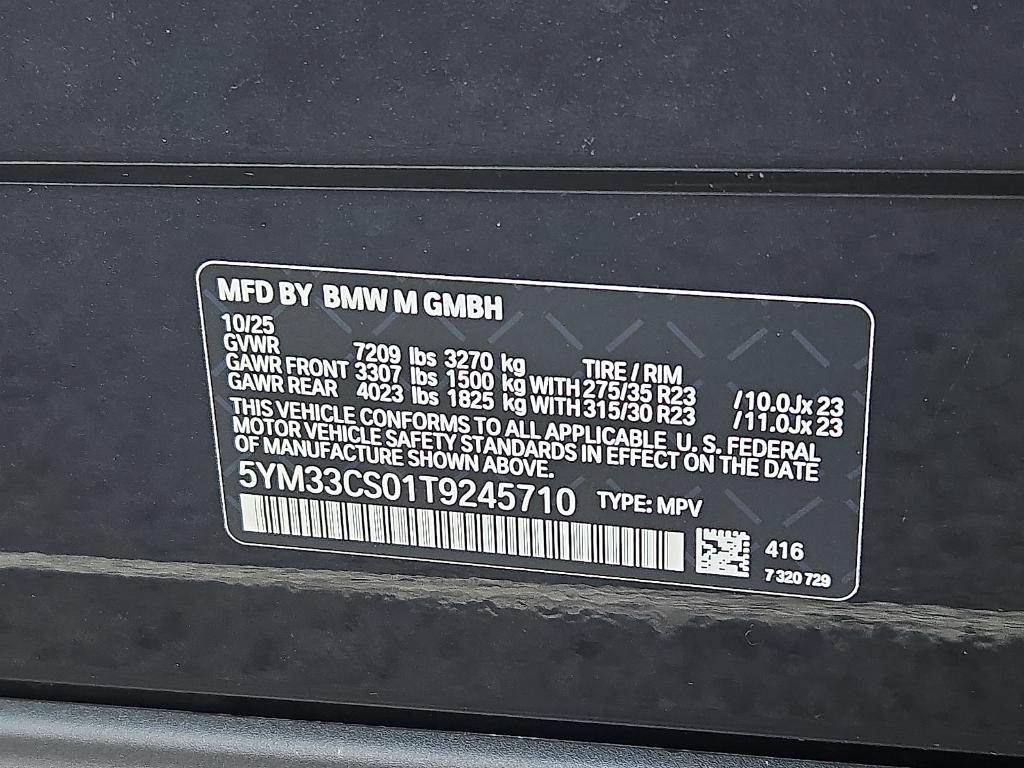 new 2026 BMW XM car, priced at $160,775