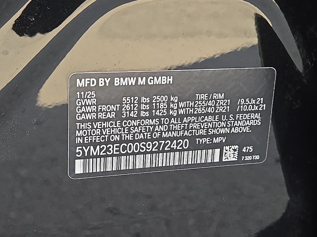 new 2025 BMW X4 M car, priced at $95,925