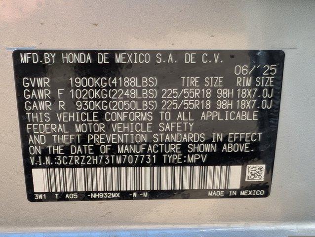 new 2026 Honda HR-V car, priced at $32,945