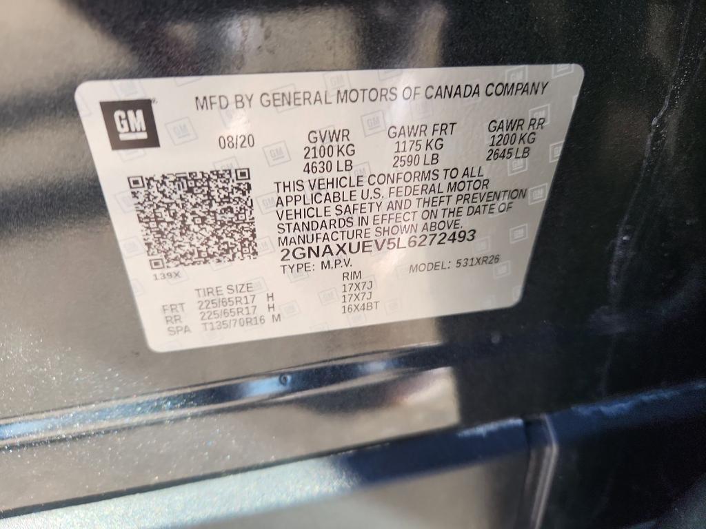 used 2020 Chevrolet Equinox car, priced at $17,900