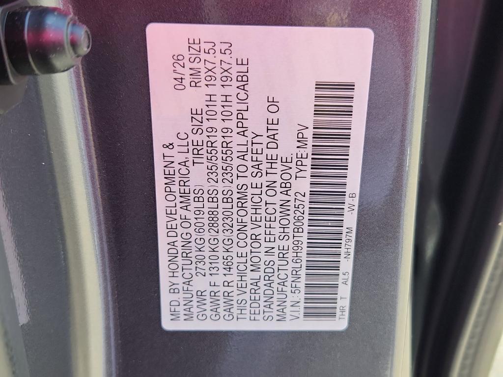 new 2026 Honda Odyssey car, priced at $53,785