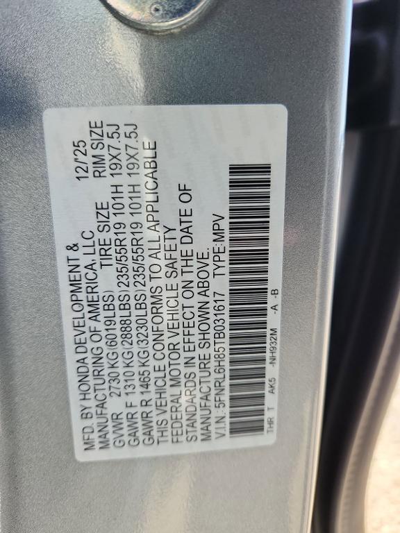 new 2026 Honda Odyssey car, priced at $48,990